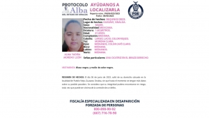 Se activ&oacute; el Protocolo Alba para la localizaci&oacute;n de Alma Yadira de 41 a&ntilde;os de edad que desapareci&oacute; en la localidad de Pueblo Viejo