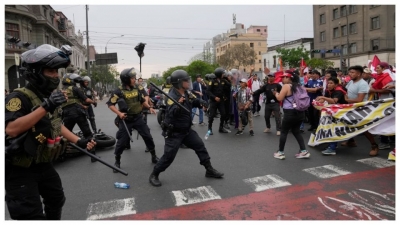 Oposici&oacute;n exige renuncia de la presidenta de Per&uacute;, Dina Boluarte: manifestantes toman Lima