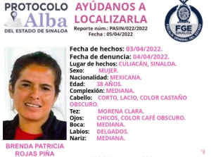Brenda Patricia desapareció el pasado domingo en Culiacán