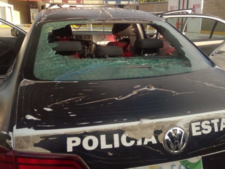 Se enfrentan estudiantes y policías en Tuxtla Gutiérrez
