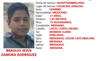 La FGE, solicita la colaboraci&oacute;n de la ciudadania para localizar a BRAULIO JES&Uacute;S