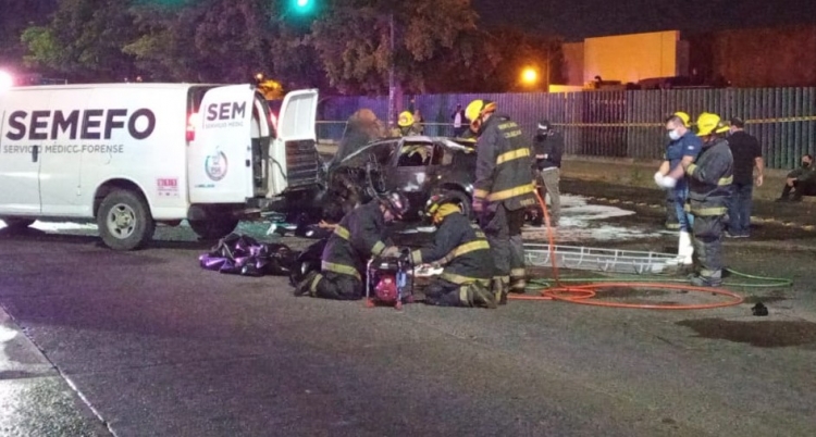 Fallecen dos hombres y dos mujeres en fatal accidente en Culiacán; hay tres personas lesionadas