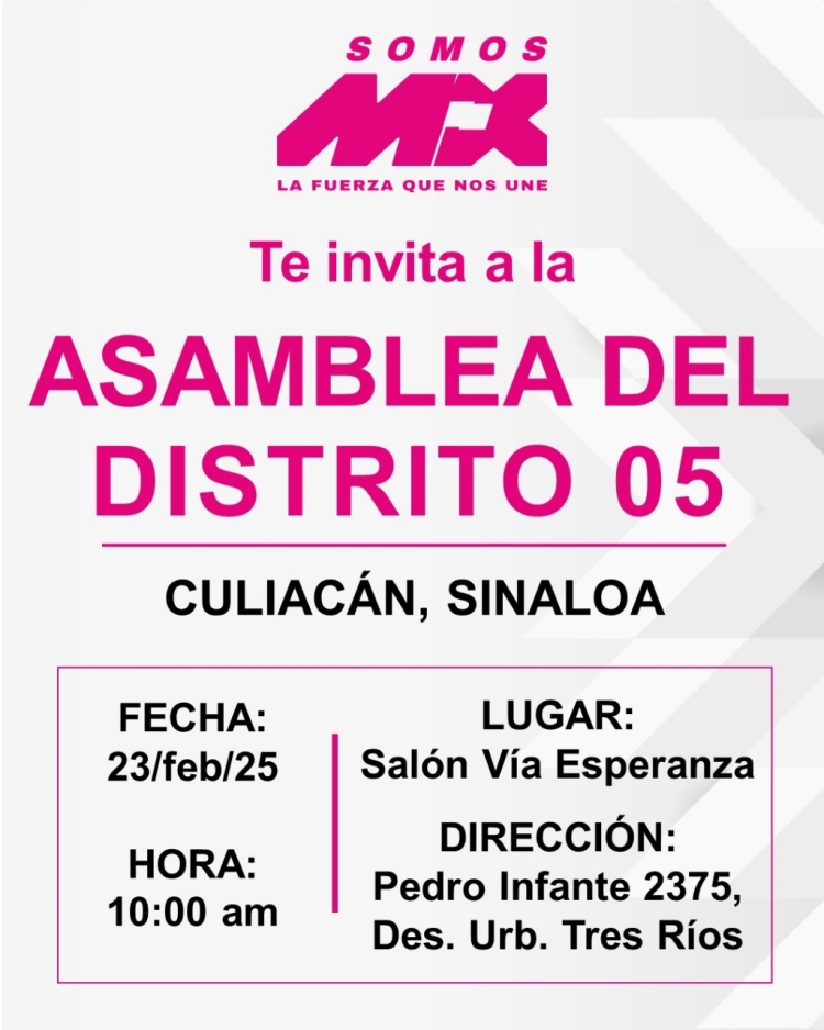 Ciudadanos sin partido te invita a la primera asamblea de 'Somos MX' la Fuerza que nos une