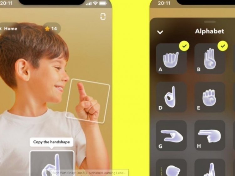 Snapchat lanza lente para aprender lenguaje de señas
