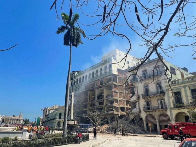 Suman 25 muertos por explosi&oacute;n de hotel en Cuba; reportan deceso de turista espa&ntilde;ola