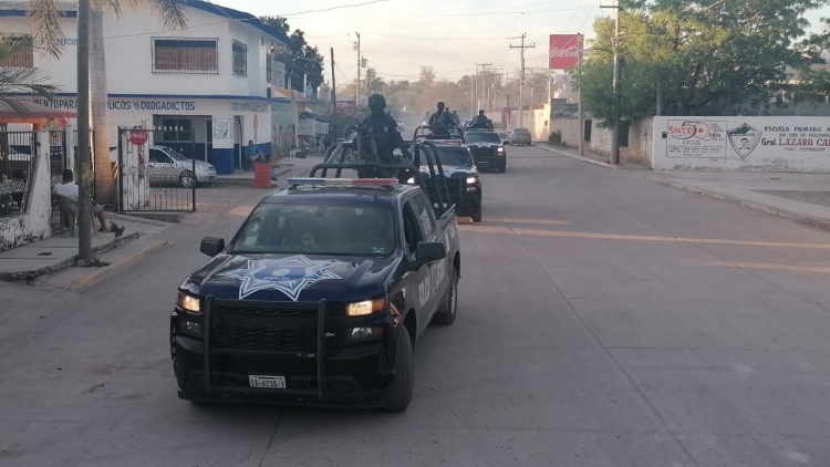 Operativo tras ataque contra policías estatales en Escuinapa