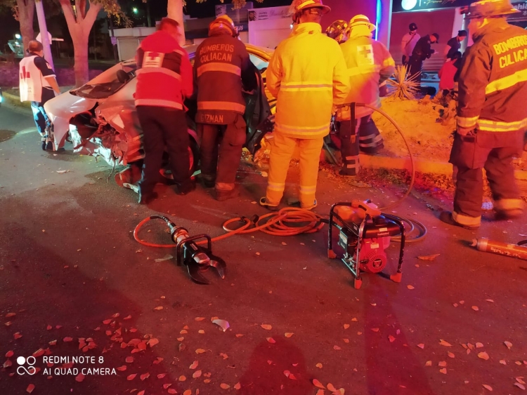 Aparatoso accidente en Las Quintas