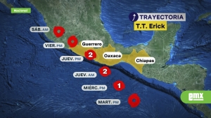 Hay alerta en 22 municipios de Oaxaca por Huracán &quot;Erick&quot;; activan planes DN-III-E y Marina