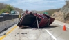 Mueren dos personas en volcadura sobre autopista Villa Unión-Mazatlán
