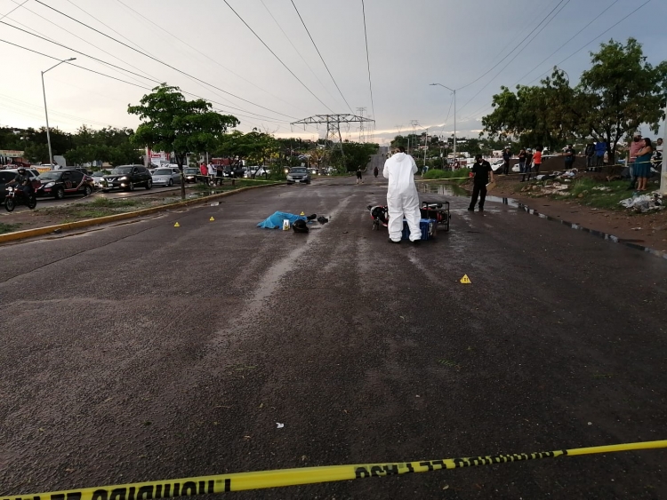 Un motociclista fue asesinado a balazos en Culiacán