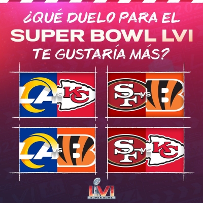 Carneros-49s y Bengal&iacute;es-Jefes a la conquista de S&uacute;per Bowl 56
