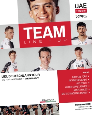 Isaac del Toro ser&aacute; l&iacute;der del UAE Emirates en la Vuelta a Alemania
