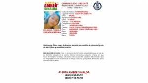 Se activ&oacute; la Alerta Amber para la localizaci&oacute;n de Yolanda Priscila de 14 a&ntilde;os de edad que desapareci&oacute; en Culiac&aacute;n