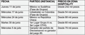Los boletos para el M&eacute;xico-Sud&aacute;frica cuestan al menos 242 mil pesos, seg&uacute;n sitio de la FIFA