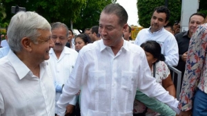 En visita privada AMLO asiste a supervisar el distrito de riego de la Presa Picachos