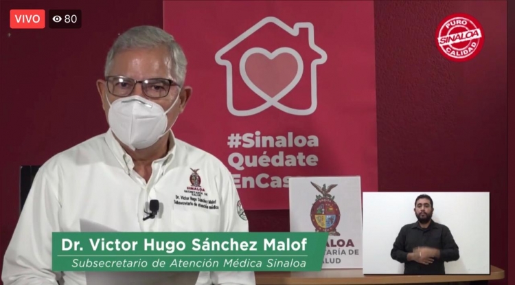 Sinaloa suma 11,964 casos nuevos de COVID-19; hay 1,959 defunciones