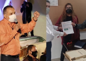 Se registran Ricardo Madrid y Silvia Sarmiento por la dirigencia del SNTE 53