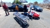 Motociclista se estrella contra un vehículo y va a dar al hospital, en Culiacán