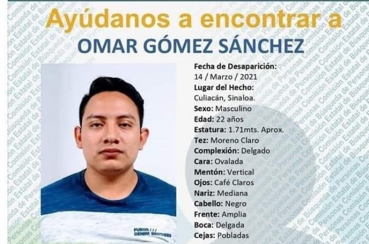 Acosan extorsionadores a la familia del desaparecido Omar Gómez