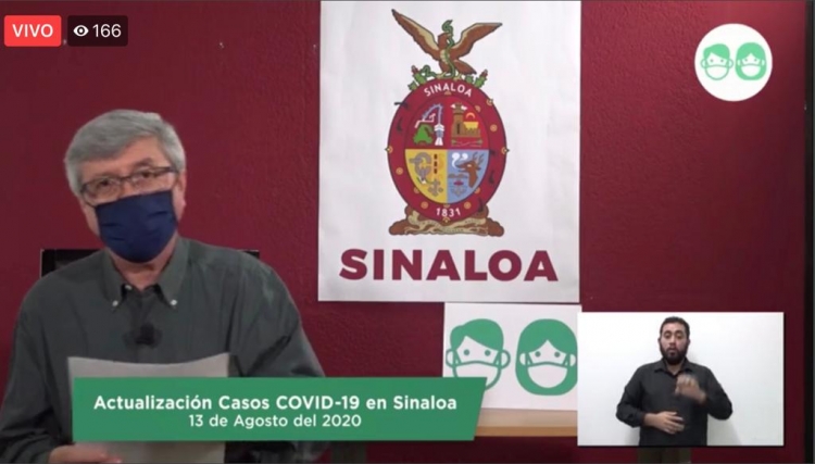Sinaloa acumula 14,321 casos confirmados de COVID-19; hay 2,508 defunciones