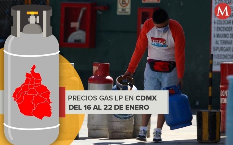 Precio máximo del gas LP en CdMx tiene ligero aumento; esto costará del 16 al 22 de enero