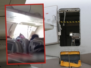 En Corea del Sur, pasajero abre puerta de avi&oacute;n antes de aterrizar a 250 metros de altura