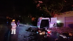 Volcadura termina con la &ldquo;party&rdquo; de cinco j&oacute;venes, en Culiac&aacute;n
