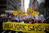 Miles salieron a las calles de Nueva York a protestar contra las políticas de Trump