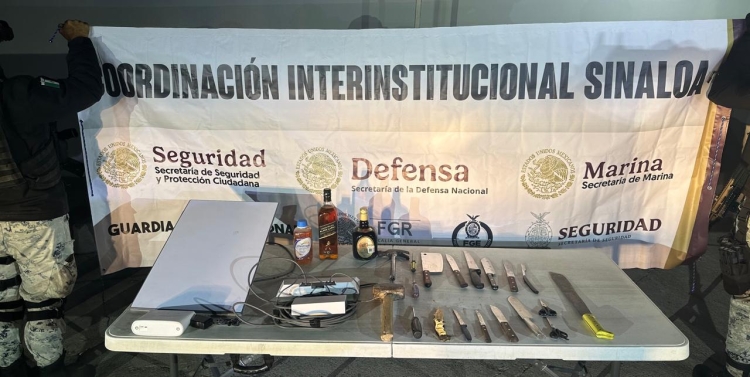 Grupo Interinstitucional asegura objetos il&iacute;citos tras revisi&oacute;n en el Penal de Aguaruto, en Culiac&aacute;n
