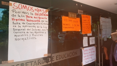 Maestros piden la destitución de la coordinadora de Usicammes Yara Urquidez Valenzuela
