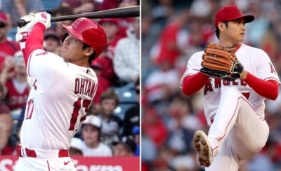 Shohei Ohtani poncha a 10 y pega 2 jonrones en victoria de Angelinos