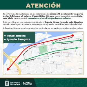 Cierran carril del malec&oacute;n viejo por reencarpetado, este s&aacute;bado
