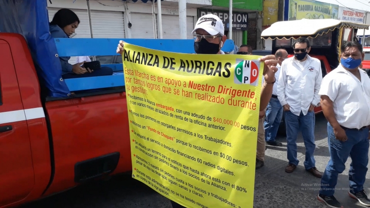 Aurigueros se manifestan contra el Gobierno del Estado