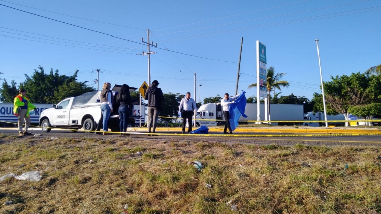 Horrible muerte de indigente atropellado en la autopista Culiacán-Mazatlán
