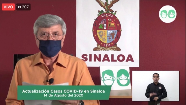 Sinaloa acumula 14,442 casos confirmados de COVID-19; hay 2,533 defunciones