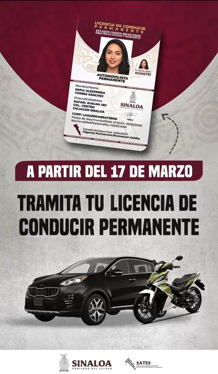 A partir del 17 de marzo el Programa de licencia permanente, anunci&oacute; el Gobernador