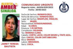 Los d&iacute;as pasan y Jairet Teresa no aparecer; desapareci&oacute; en Mazatl&aacute;n