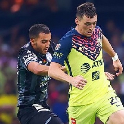 Am&eacute;rica y Pachuca igualan en el Azteca en la ida de la semifinal