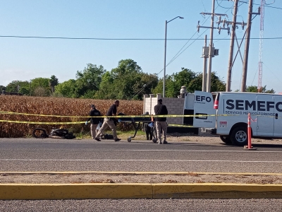 Muere motociclista en accidente sobre la carretera Navolato-Altata