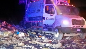 Fallece hombre en el Basur&oacute;n Municipal al ser embestido por cami&oacute;n recolector, en Culiac&aacute;n
